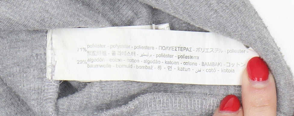 Zara Women's Grey M Cardigan V-Neck