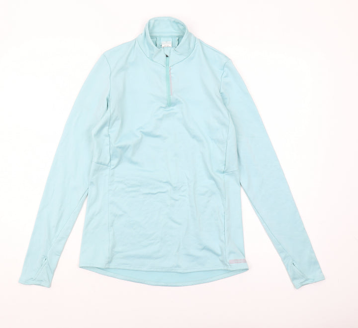 Decathlon Women's Blue Long Sleeve Pullover Top