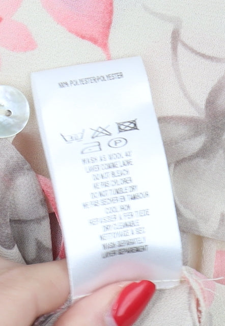 Eastex Women's Beige Floral Blouse Size 18