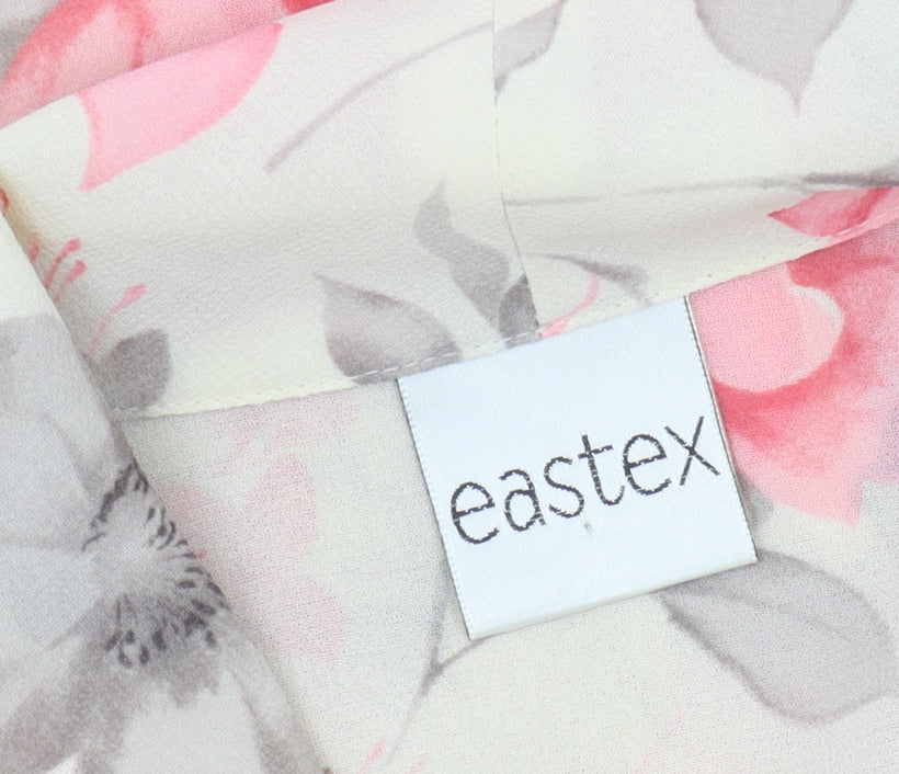 Eastex Women's Beige Floral Blouse Size 18