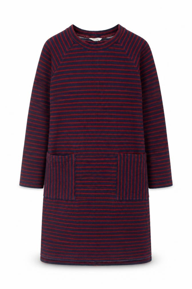 Front view of White Stuff Women's Striped Shift Dress, size 10