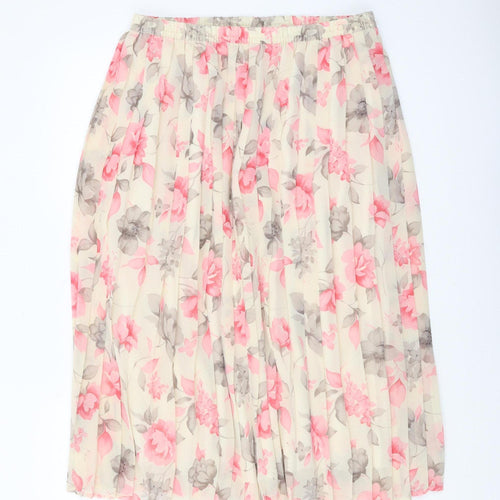 Eastex Women's Multicoloured Midi Pleated Skirt Size 18