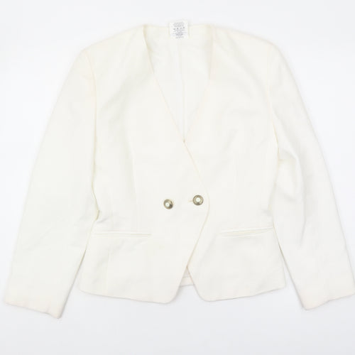 Alexon Women's Ivory Blazer, Size 10, Double Breasted Formal