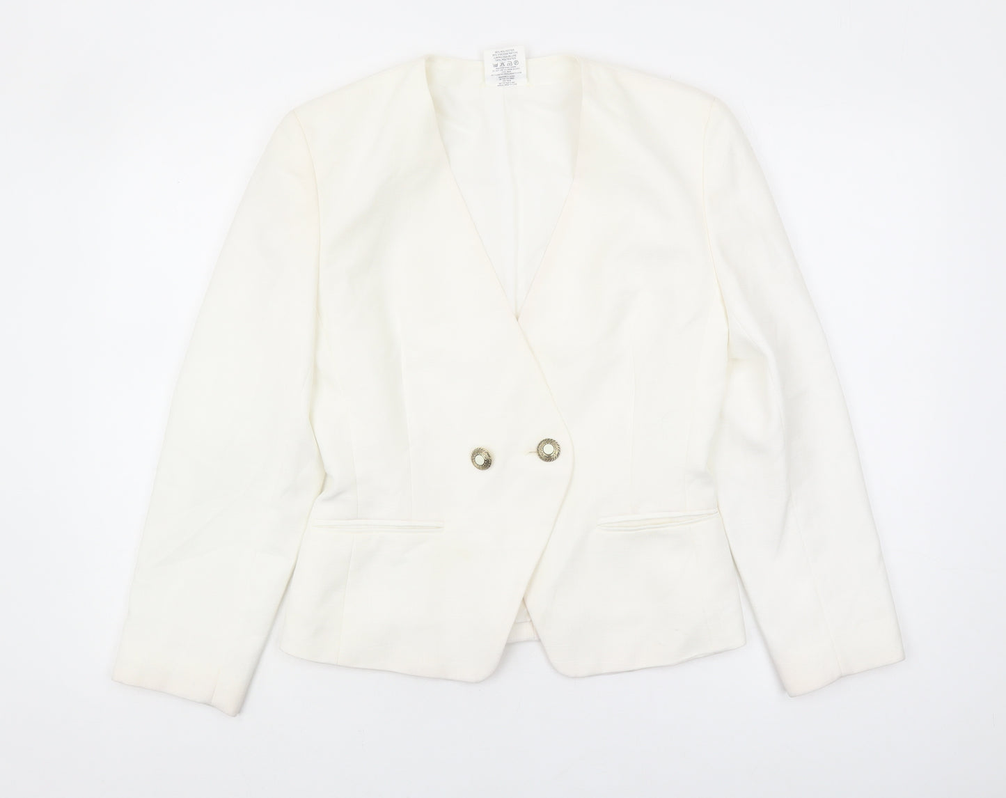 Alexon Women's Ivory Blazer, Size 10, Double Breasted Formal