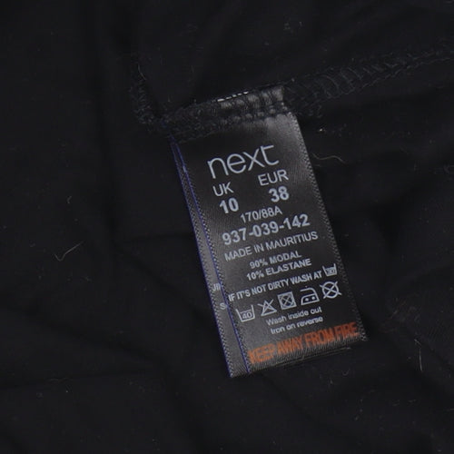 Next Women's Black Short Sleeve Maxi Dress