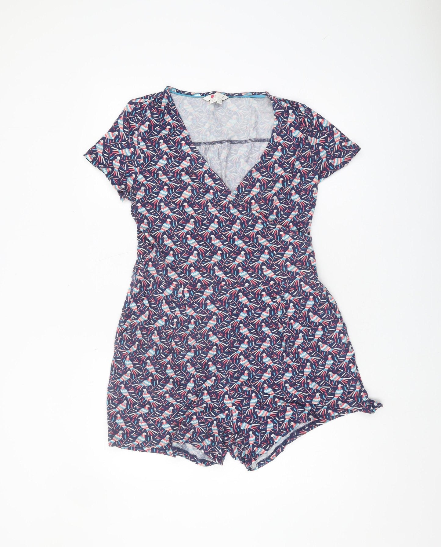 Boden Women's Multicoloured Floral Playsuit UK 12