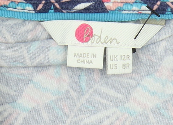 Boden Women's Multicoloured Floral Playsuit UK 12