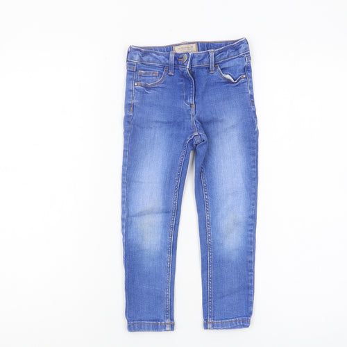 Next Girls Blue Skinny Jeans Age 5 Denim Casual Regular Fit