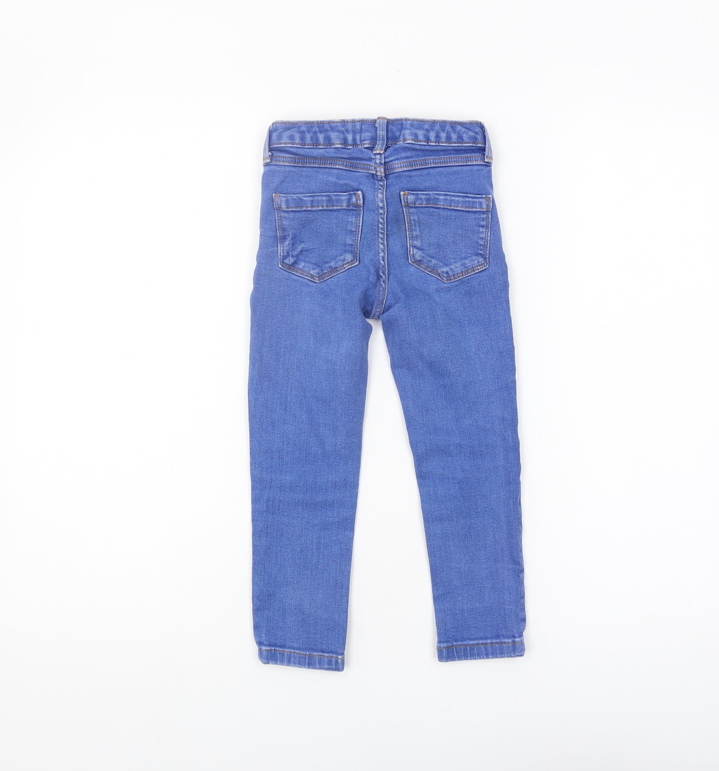 Next Girls Blue Skinny Jeans Age 5 Denim Casual Regular Fit