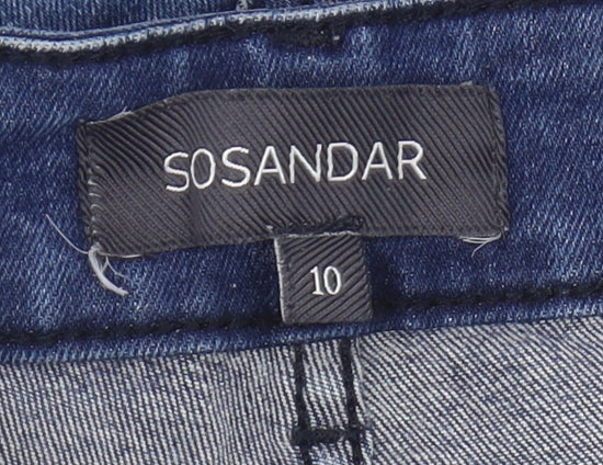 SOSANDAR Women’s Blue Straight Jeans Size 10