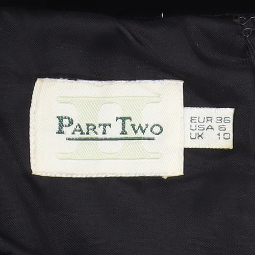 Part Two Women's Black Sheath Dress Size 10