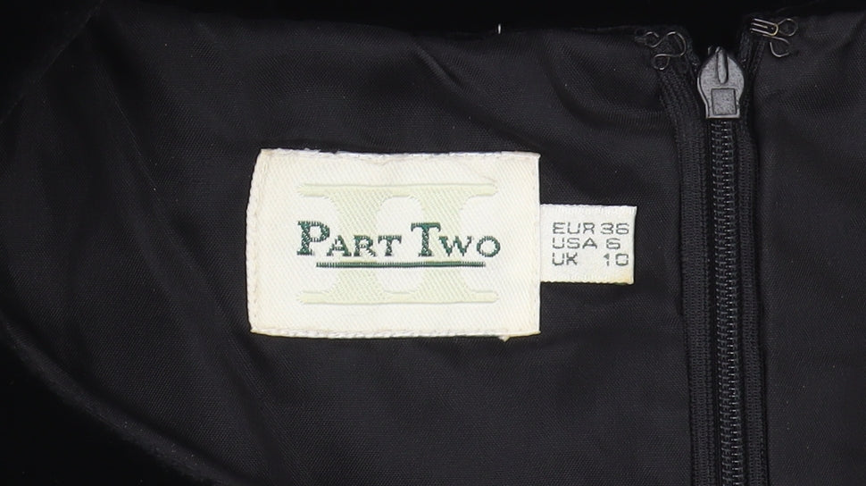 Part Two Women's Black Sheath Dress Size 10