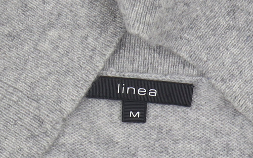 Linea Grey Cashmere Women's Cardigan, Medium