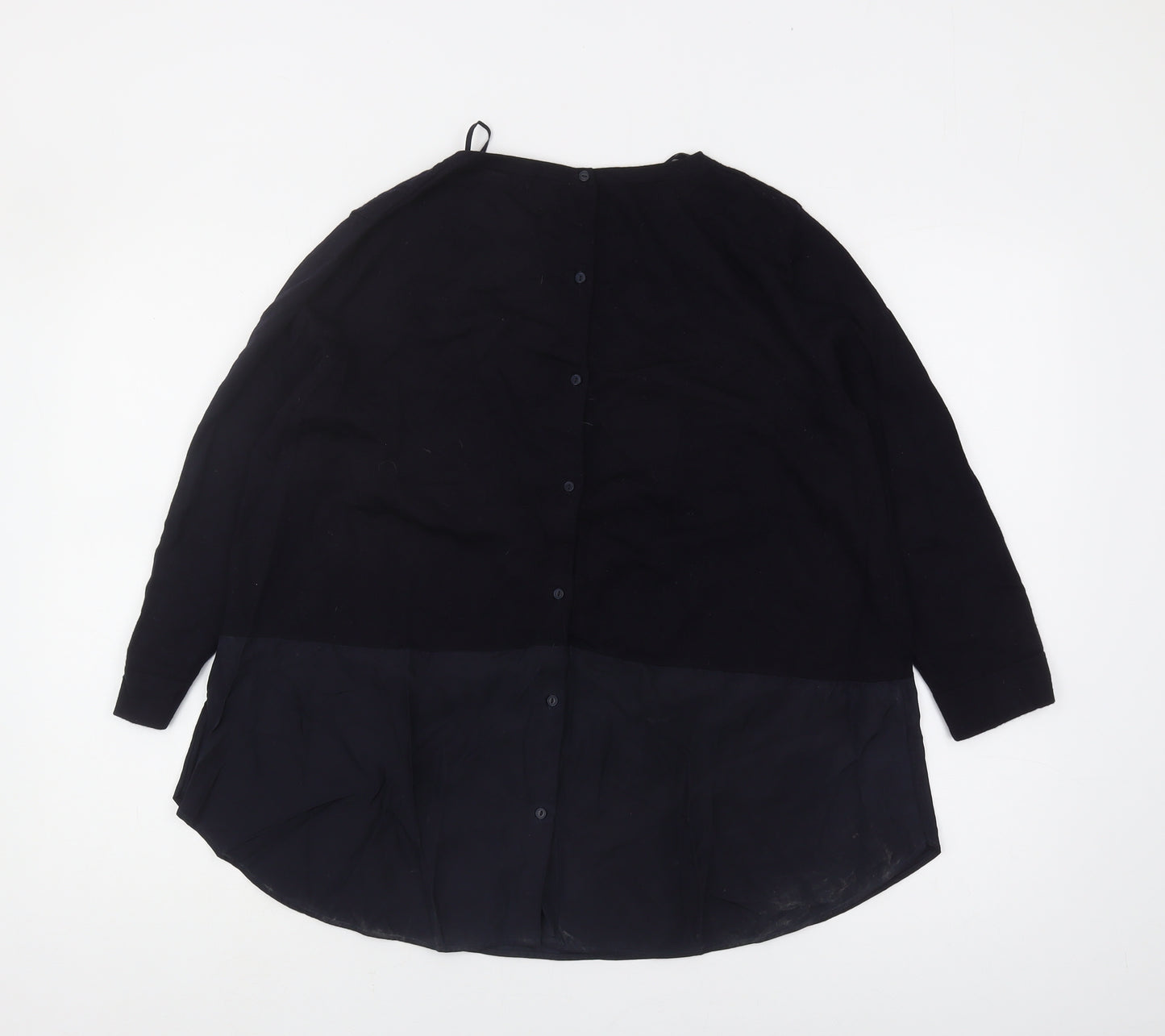 COS Women's Black Wool Jumper L Round Neck
