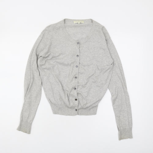 Nicole Farhi Women's Grey Cardigan Medium