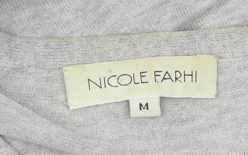 Nicole Farhi Women's Grey Cardigan Medium
