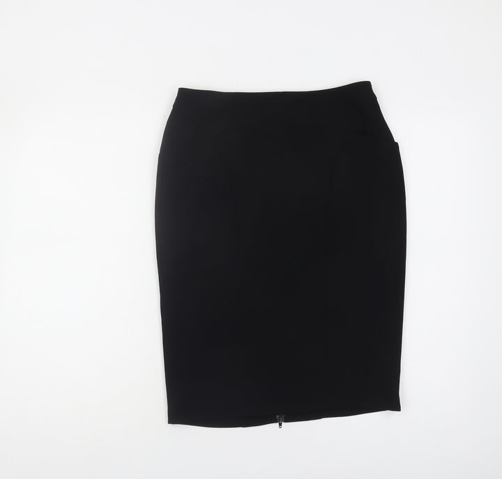 Planet Women's Black Pencil Skirt, Size 6, Zip Closure