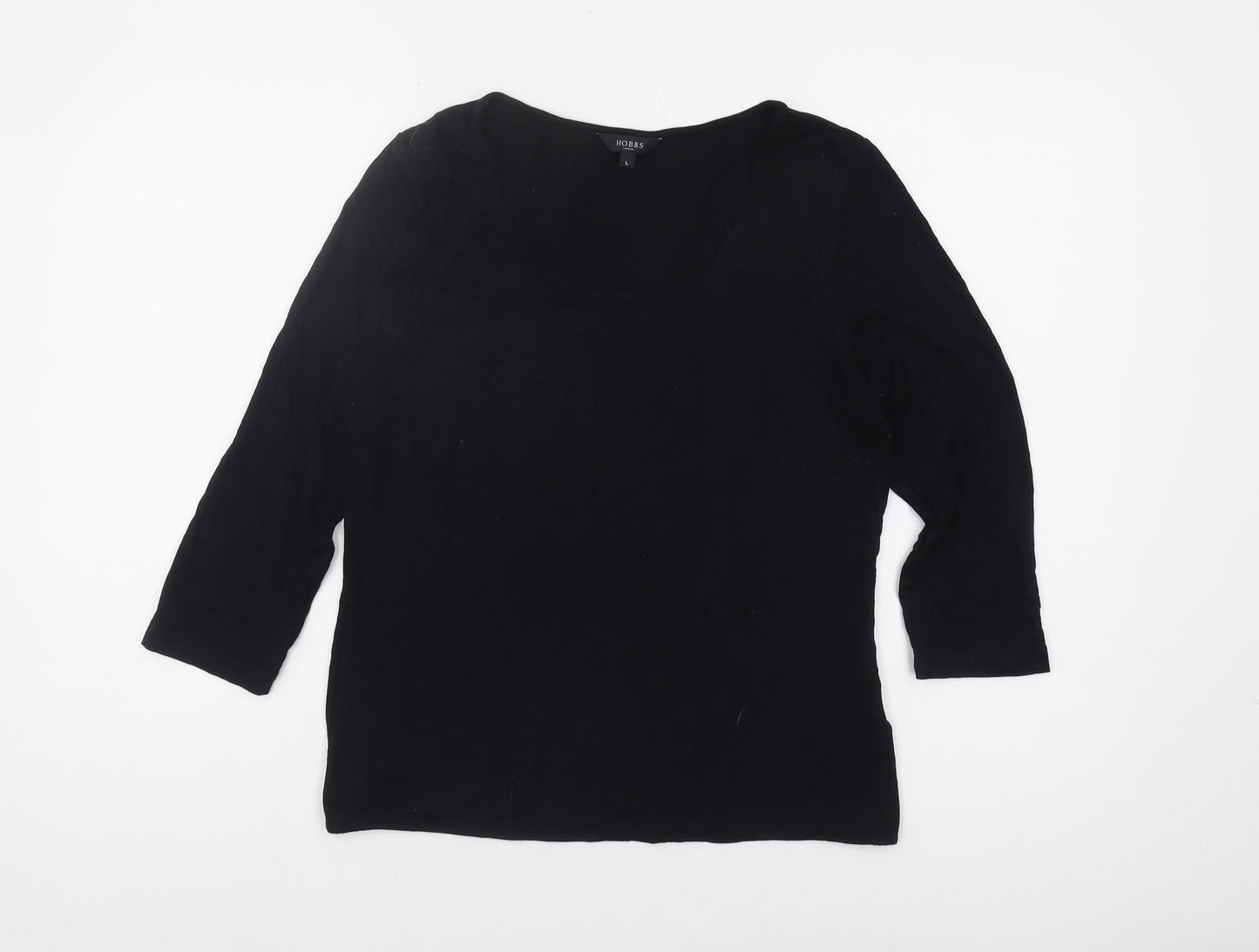 Hobbs Women's Black 3/4 Sleeve Top Size L