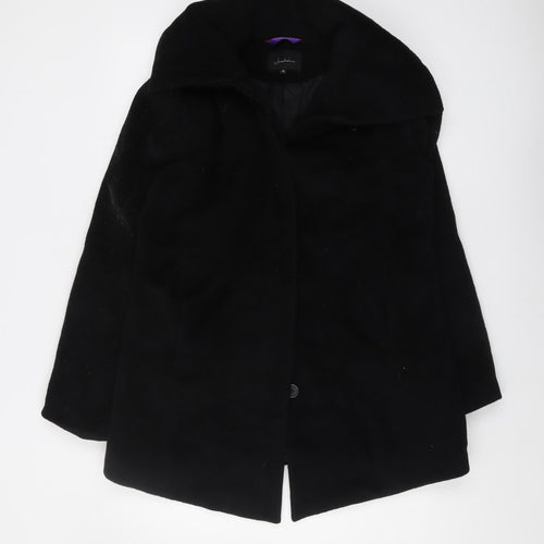 Jaschia Women's Black Wool Overcoat XL