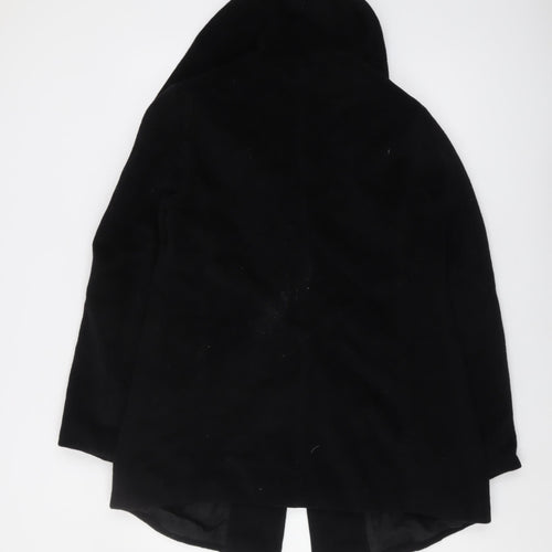 Jaschia Women's Black Wool Overcoat XL