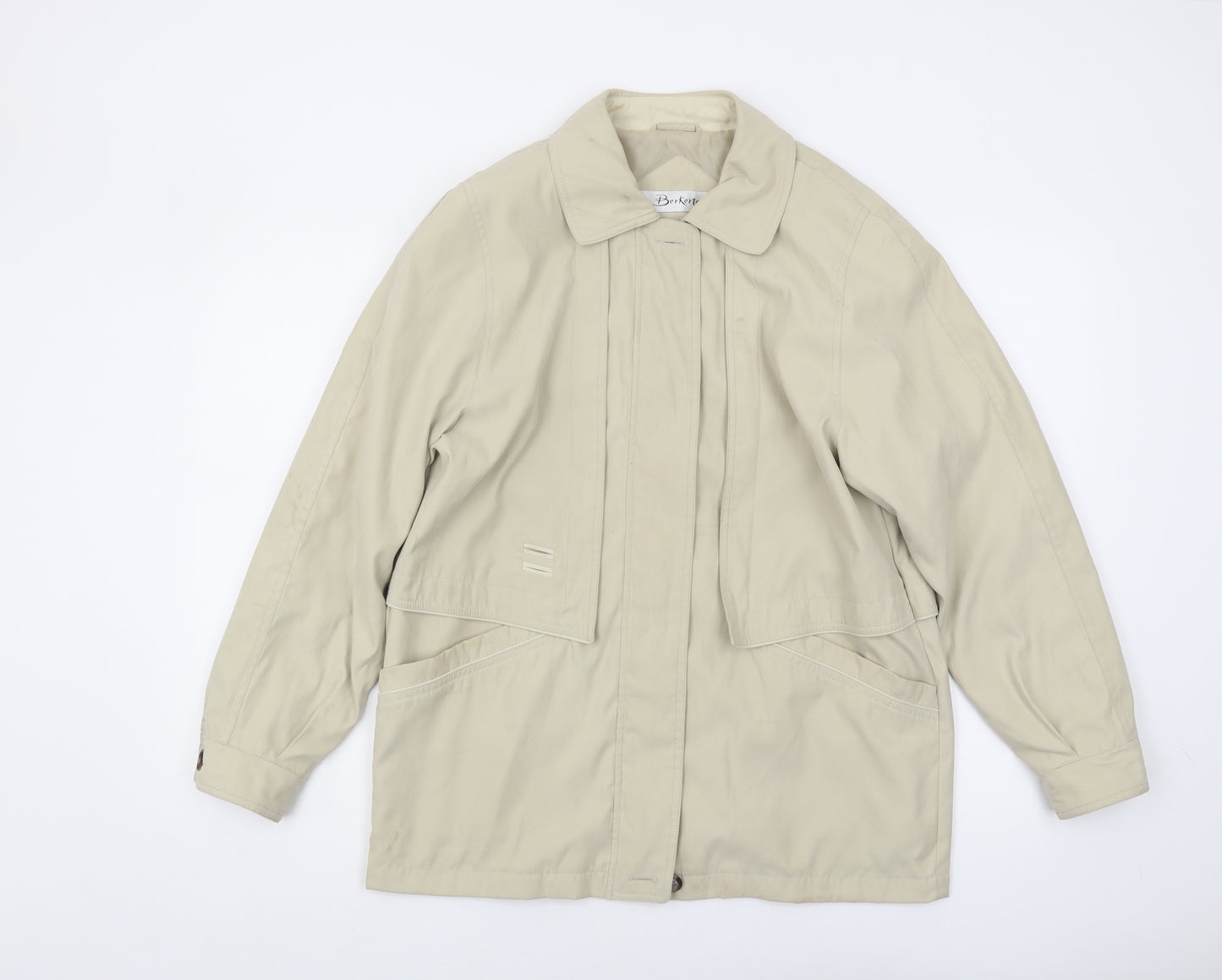 Bertekex Women's Beige Mid-Length Jacket 10-12