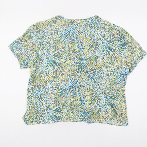 CC Women's Multicoloured XL Geometric Blouse