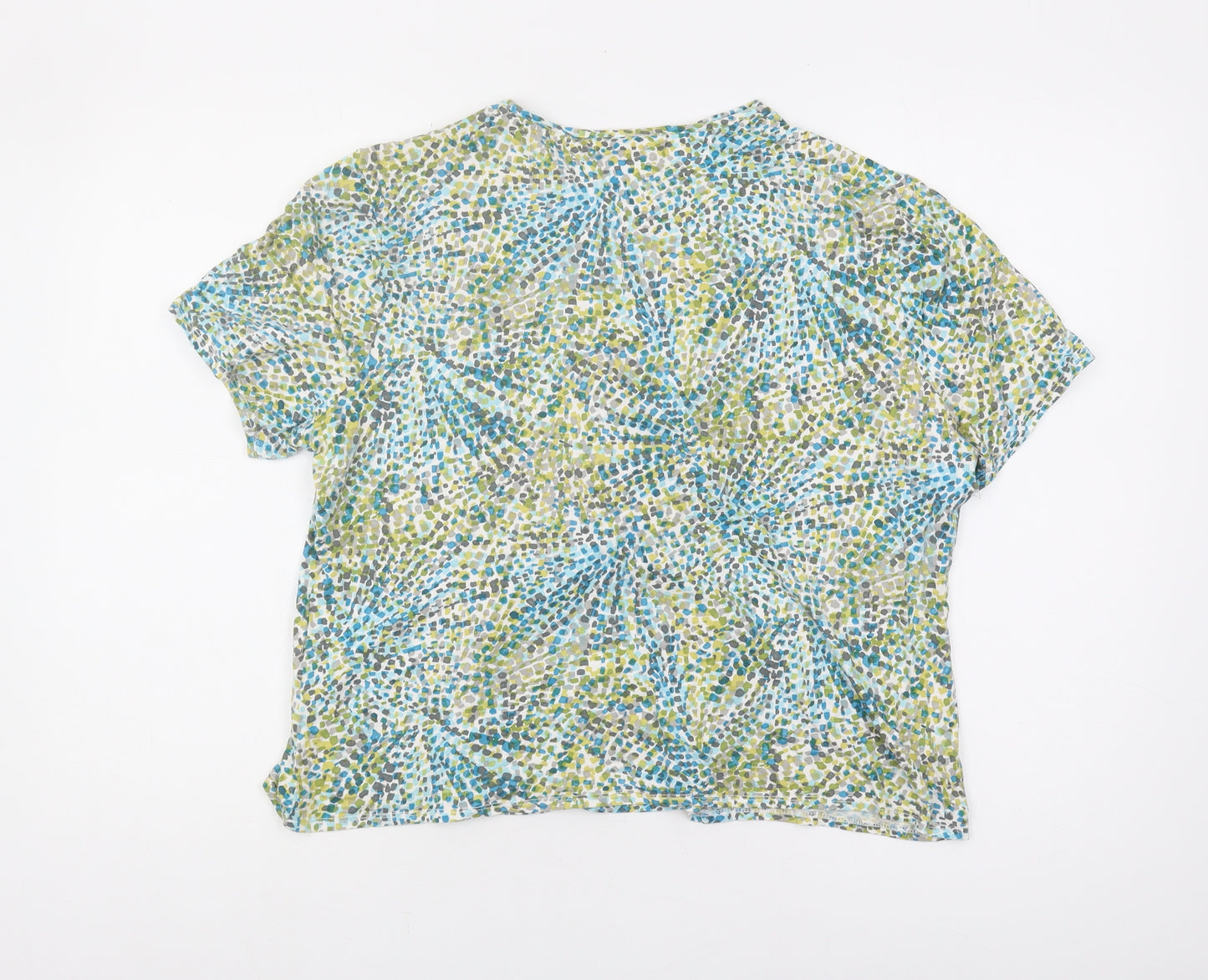 CC Women's Multicoloured XL Geometric Blouse