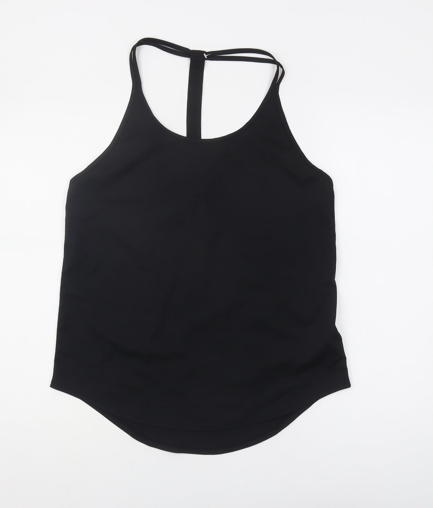 Women's Black L Tank Top, Moisture-Wicking, Scoop Neck