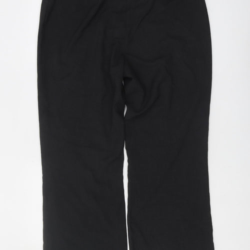 Marks and Spencer Women's Black Straight Trousers UK 16