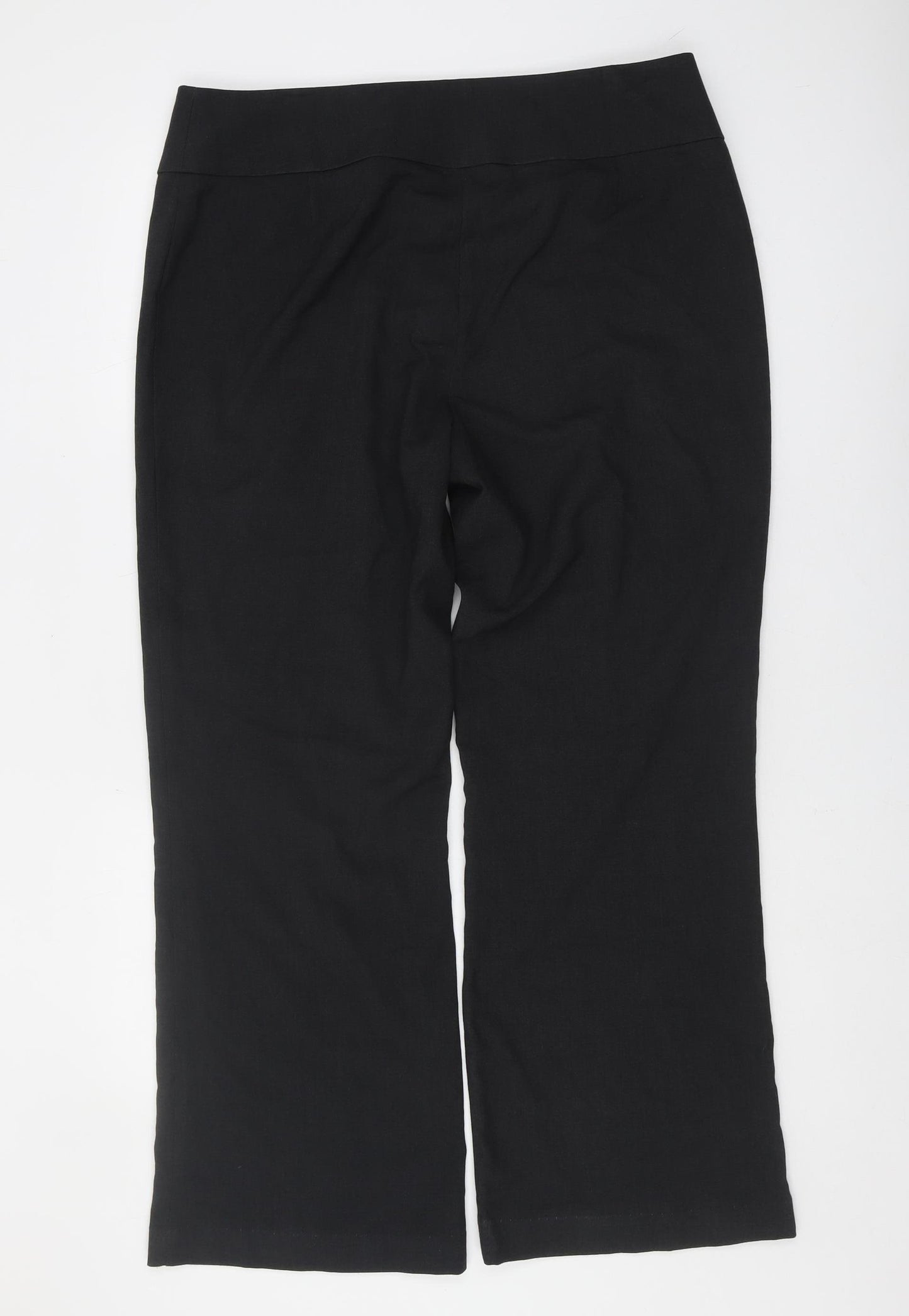 Marks and Spencer Women's Black Straight Trousers UK 16