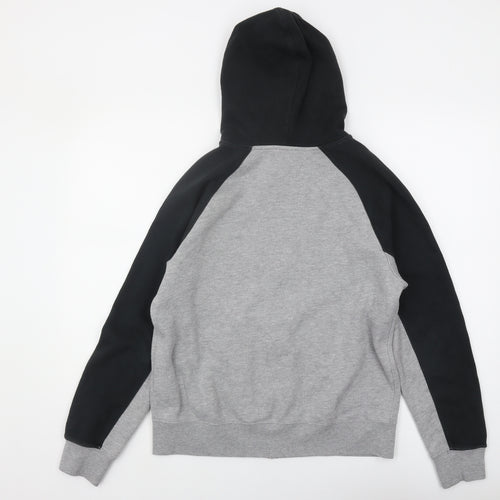 Nike Boys Grey XL Full Zip Hoodie with Logo