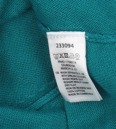 Monsoon Women's Green Shrug Jumper - Small, Casual, Button Accent