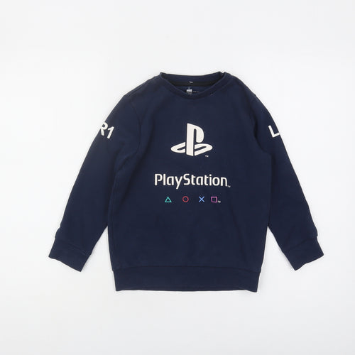 Fashion UK Boys Blue PlayStation Logo Sweatshirt 7-8 Years