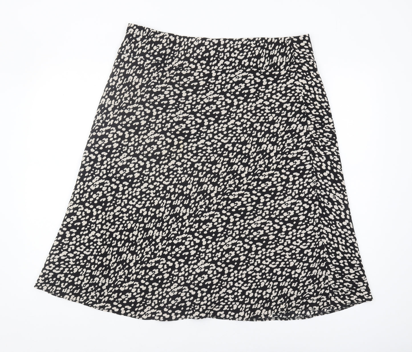 Marks and Spencer Women's Black Midi A-Line Skirt Size 16