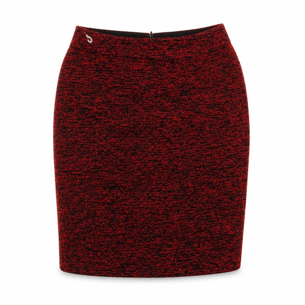 Front view of Garnet Hill Women's Red Pencil Skirt, size 8