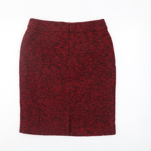 Garnet Hill Women's Red Pencil Skirt Size 8