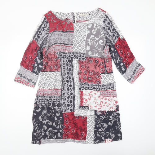 White Stuff Women's Multicoloured Tunic Blouse Size 14