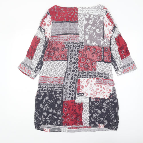 White Stuff Women's Multicoloured Tunic Blouse Size 14