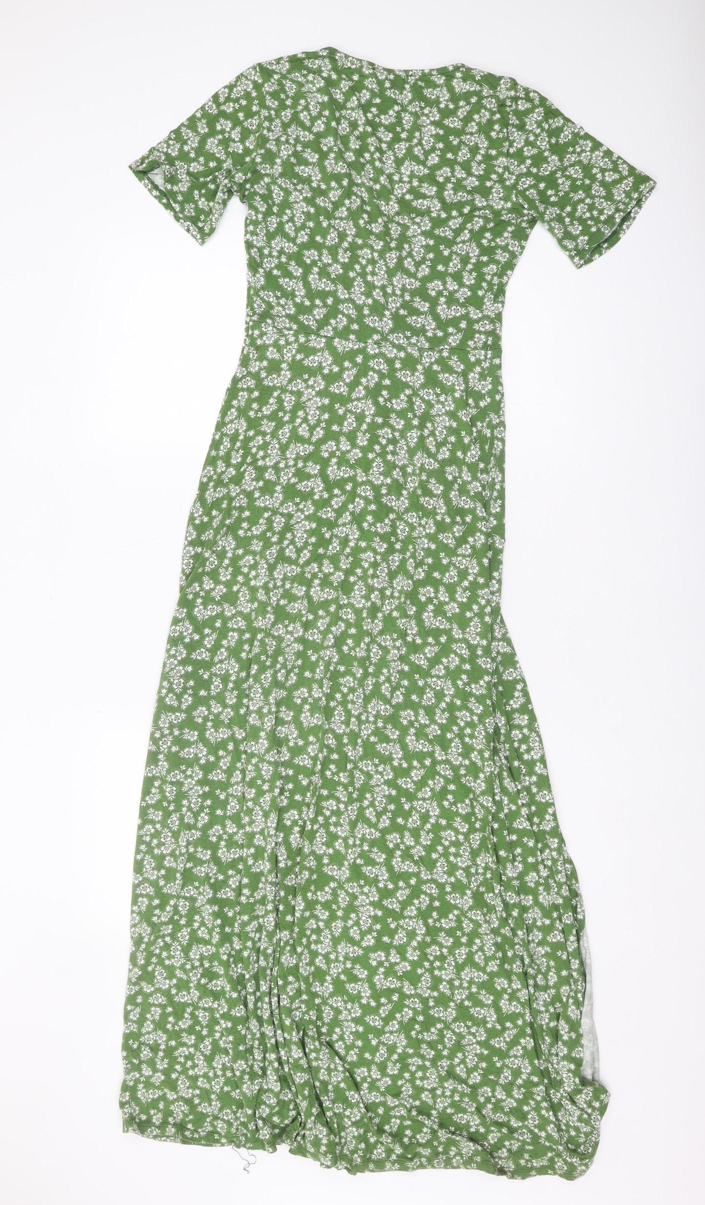 ASOS Women's Green Floral Maxi Dress Size 8