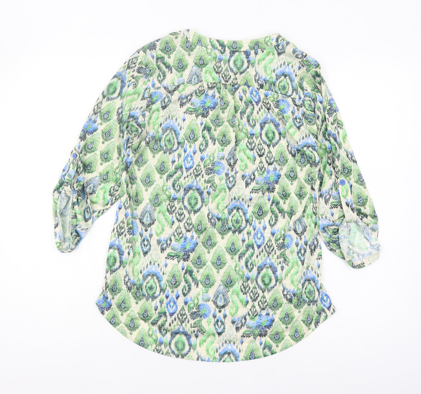 Roman Women's Multicoloured Blouse, Size 10, Casual V-Neck