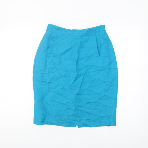 Richards Women's Blue Pencil Skirt, Size 12, Knee Length