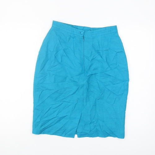Richards Women's Blue Pencil Skirt, Size 12, Knee Length