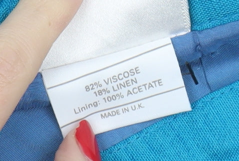 Richards Women's Blue Pencil Skirt, Size 12, Knee Length