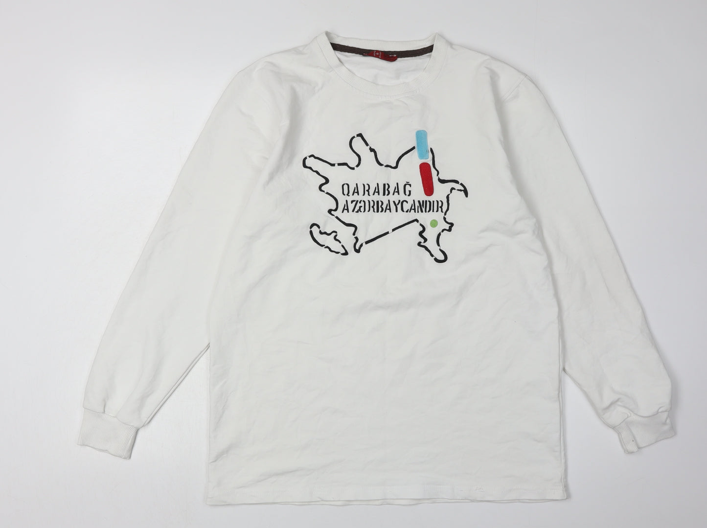 Levi's Men's White Graphic Long Sleeve T-Shirt M
