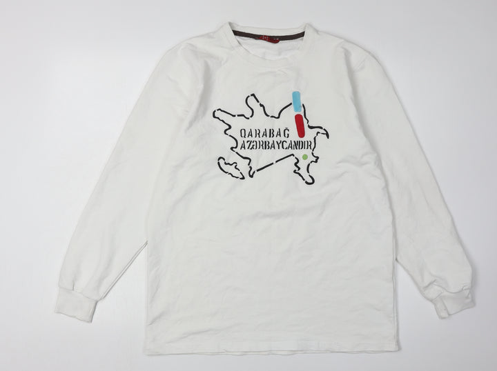 Levi's Men's White Graphic Long Sleeve T-Shirt M