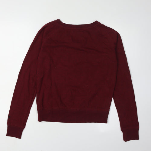Hard Rock Cafe Women's Red Pullover Sweatshirt S