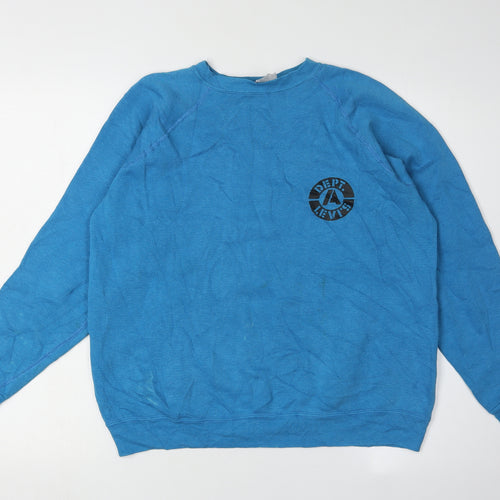 Levi's Unisex Blue Pullover Sweatshirt Large Vintage