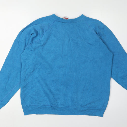 Levi's Unisex Blue Pullover Sweatshirt Large Vintage