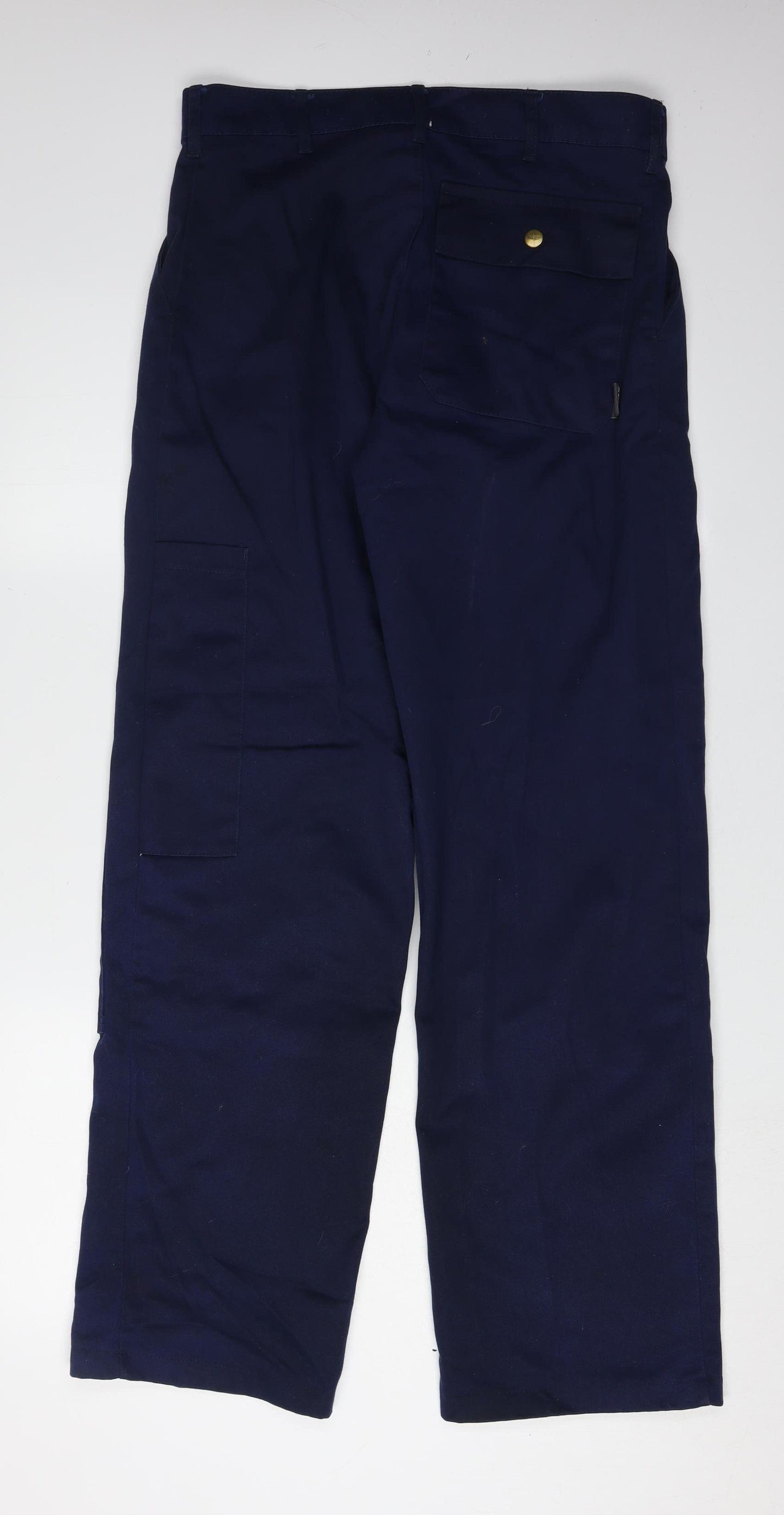 Trojan Blue Men's Cargo Trousers Size 30