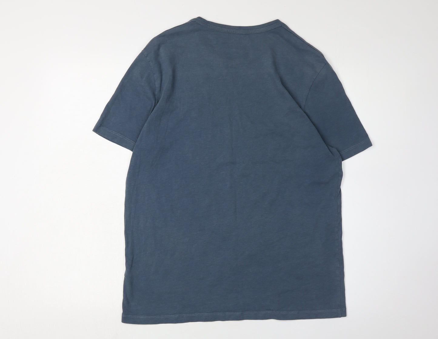 AllSaints Men’s Large Blue Cotton T-Shirt